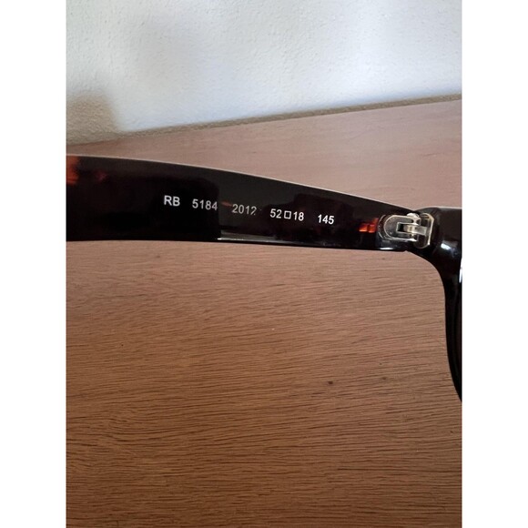Ray-Ban RB5184 Wayfarer Sunglasses FRAMES ONLY 52mm Tortoise Brown Italy Unisex - Picture 2 of 4